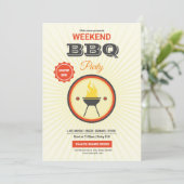 Barbecue / BBQ Feestflyer Kaart (Staand voorkant)