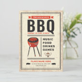 Barbecue / BBQ Feestflyer Kaart (Staand voorkant)