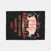 Barbecue Bbq Funny G Grill Competition  Fleece Deken (Voorkant (Horizontaal))