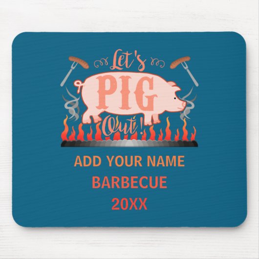 Barbecue Bbq Funny G Grill Competition  Muismat (Voorkant)