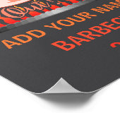 Barbecue Bbq Funny G Grill Competition Poster (Hoek)