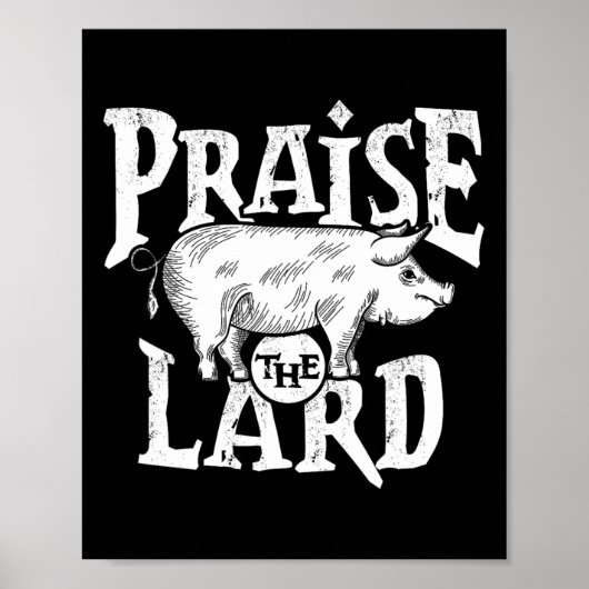 Barbecue BBQ Grill Varkensvlees Varkensvlees Pork Poster (Voorkant)