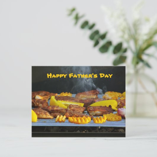 barbecue briefkaart (Staand voorkant)