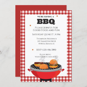 Barbecue Cookout Grilling Kaart