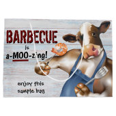 Barbecue Cookout Koe Grilling Shrimp Groot Cadeauzakje (Achterkant)