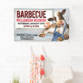 Barbecue Cookout Koe Grilling Shrimp Spandoek (Insitu)