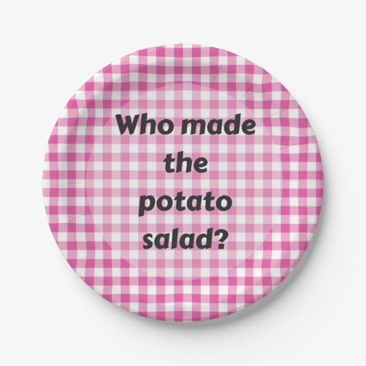 Barbecue Cookout Party Paper Bord Potato Salad (Voorkant)