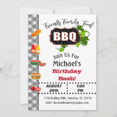 Barbecue d'été Anniversaire Invitation de Bash (Devant)