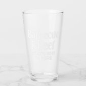 Barbecue en bier, daarom ben ik hier glas (Achterkant)