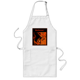 Barbecue Flame Apron Lang Schort