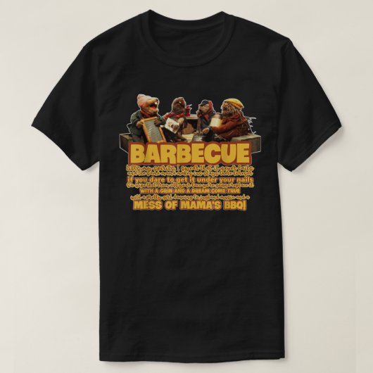Barbecue Funny Song Jug Band Frogtown Kerstmis T-shirt (Design voorkant)