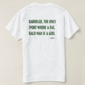 Barbecue God TShirt (Design achterkant)