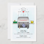 Barbecue Grill Engagement Party Invitation (Devant)