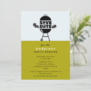 Barbecue grill feest Save the Date uitnodiging