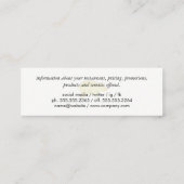 Barbecue Grill / Slate Mini Visitekaartje (Achterkant)