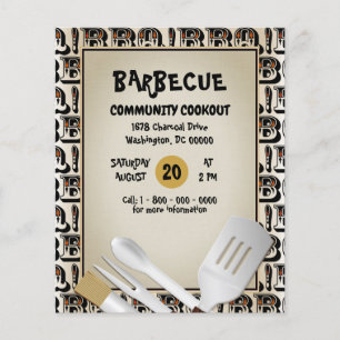 Barbecue Grillen Picknick Flyer