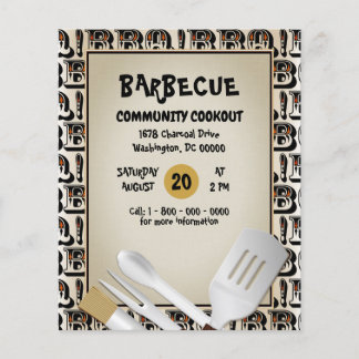 Barbecue Grillen Picknick Flyer