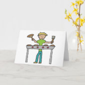 Barbecue Grillmaster BBQ Kaart (Gele Bloem)