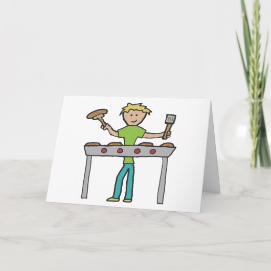 Barbecue Grillmaster BBQ Kaart (Voorkant)