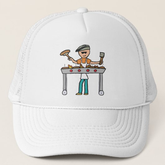 Barbecue Grillmaster BBQ Trucker Pet (Voorkant)