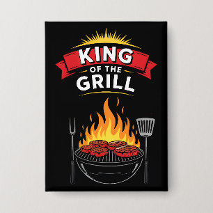 Barbecue Koning van de Grill Button