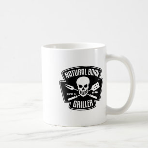 Barbecue Natuurlijke Geboren Griller Grappige Gril Koffiemok