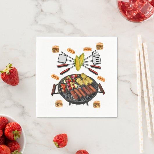 Barbecue papieren servetten (Insitu)