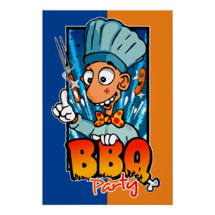 Barbecue party perfect poster