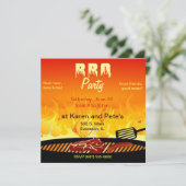 barbecue party uitnodiging (Staand voorkant)