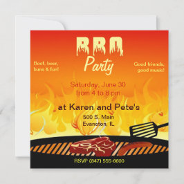 barbecue party uitnodiging