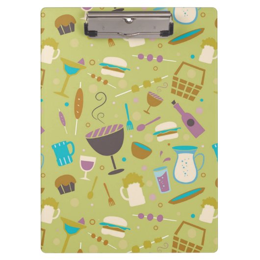 Barbecue Patroon Klembord (Voorkant)