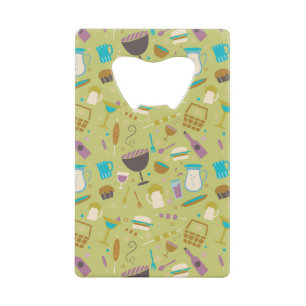 Barbecue Patroon Kredietkaart Flessenopener