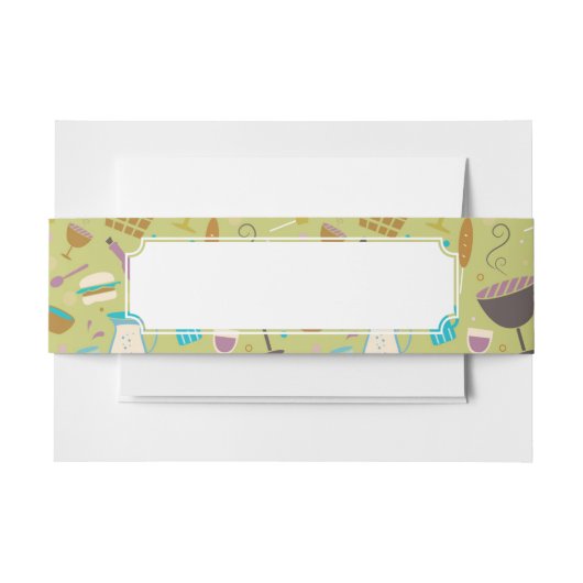 Barbecue Patroon Uitnodigingen Wikkel (Voorkant Voorbeeld)