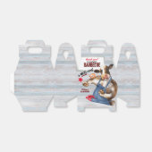 Barbecue Picknick Koe Grillend Garnalen Bedankdoosjes (Uitgevouwen)