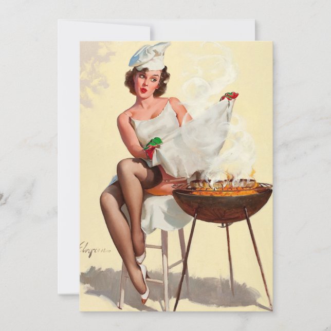 Barbecue Pin-Up Girl (Voorkant)