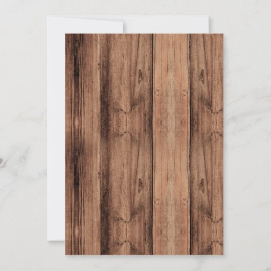 Barbecue rustique Je fais invitation à la douche n (Dos)