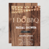 Barbecue rustique Je fais invitation à la douche n (Devant / Derrière)