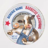 Barbecue Seasoning Koe Grilling Shrimp Labels (Design 1)