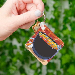 Barbecue Serving Food Sleutelhanger
