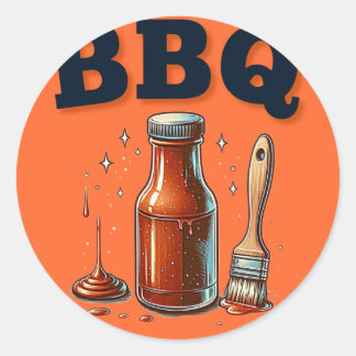 Barbecue stickers labels