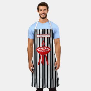 Barbecue Verticale Streep #2 Doe-het-zelf Kleuren Schort