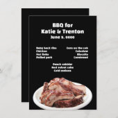 Barbecuede rugribben menu (Voorkant / Achterkant)