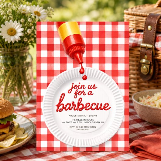 Barbecuefeest uitnodiging