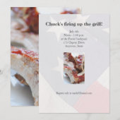 Barbecuesribben sluiten dicht bij elkaar kaart (Voorkant / Achterkant)