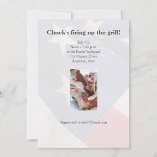 Barbecuesribben sluiten dicht bij elkaar kaart