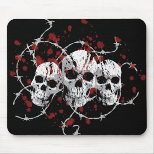 Barbed Skulls Mousepad Muismat