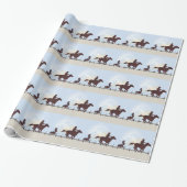 Barbed Wire Cowboy Gift Wrap Cadeaupapier (Uitgerold)