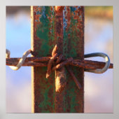 Barbed Wire en Rust Cross Poster (Voorkant)