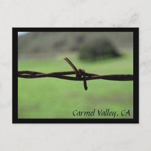 Barbed Wire Fence Carmel Valley, CA Carte postale