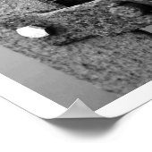 Barbed-Wire Fence Corner Post Poster (Hoek)